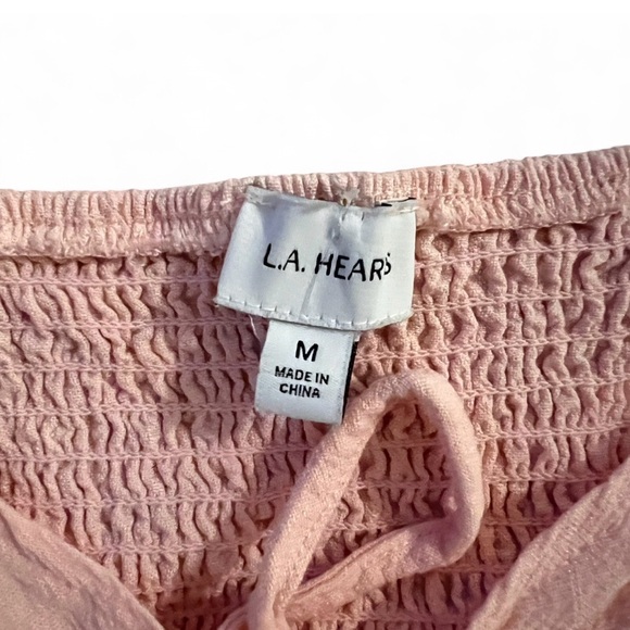 Light Pink Ruffle Crop Top - Picture 3 of 3